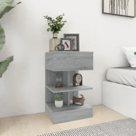 Mesita de noche madera contrachapada gris Sonoma 40x35x65 cm de vidaXL, Mesitas de noche - Ref: Foro24-816043, Precio: 52,76 ...