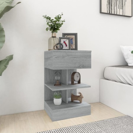 Mesita de noche madera contrachapada gris Sonoma 40x35x65 cm de vidaXL, Mesitas de noche - Ref: Foro24-816043, Precio: 53,58 ...