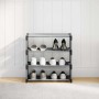 Zapatero 4 niveles gris 54x28x55 cm tejido no tejido en Zapateros y organizadores de calzado | Comprar online en Foru.es