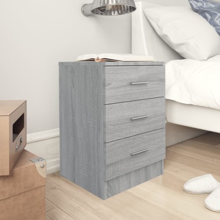 Mesitas de noche 2 uds madera gris Sonoma 38x35x56 cm de vidaXL, Mesitas de noche - Ref: Foro24-815324, Precio: 111,04 €, Des...