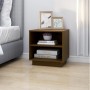 Mesitas de noche 2 uds madera de pino marrón miel 40x34x40 cm de vidaXL, Mesitas de noche - Ref: Foro24-813332, Precio: 49,15...