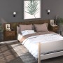 Mesita de noche de pared marrón roble de vidaXL, Mesitas de noche - Ref: Foro24-816956, Precio: 27,33 €, Descuento: %