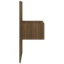 Mesita de noche de pared marrón roble de vidaXL, Mesitas de noche - Ref: Foro24-816956, Precio: 27,33 €, Descuento: %