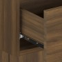 Mesita de noche de pared marrón roble de vidaXL, Mesitas de noche - Ref: Foro24-816956, Precio: 27,33 €, Descuento: %