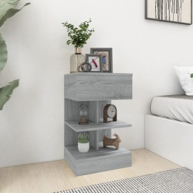 Mesitas de noche 2 uds madera gris Sonoma 40x35x65 cm de vidaXL, Mesitas de noche - Ref: Foro24-816044, Precio: 91,08 €, Desc...