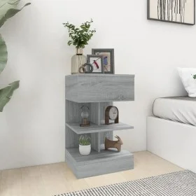 Mesitas de noche 2 uds madera gris Sonoma 40x35x65 cm de vidaXL, Mesitas de noche - Ref: Foro24-816044, Precio: 89,49 €, Desc...
