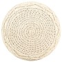 Puf de macramé hecho a mano algodón 45x30 cm de vidaXL, Otomanas - Ref: Foro24-324001, Precio: 78,93 €, Descuento: %