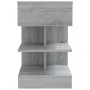 Mesitas de noche 2 uds madera gris Sonoma 40x35x65 cm de vidaXL, Mesitas de noche - Ref: Foro24-816044, Precio: 89,49 €, Desc...
