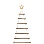 Árbol de Navidad colgante con estrellas en la parte superior, 2 unidades, 42 x 90 cm, rama natural, en Decoración Festiva y Esta