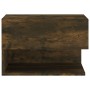 Mesita de noche de pared 2 unidades color roble ahumado de vidaXL, Mesitas de noche - Ref: Foro24-816947, Precio: 64,67 €, De...