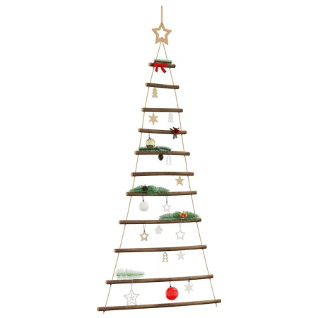 Árbol de Navidad colgante con estrella en la punta, 74 x 150 cm, rama natural en Decoración Festiva y Estacional | Comprar onlin