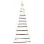 Árbol de Navidad colgante con estrella en la punta, 74 x 150 cm, rama natural en Decoración Festiva y Estacional | Comprar onlin