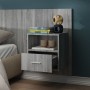 Mesita de noche de pared gris Sonoma de vidaXL, Mesitas de noche - Ref: Foro24-816966, Precio: 38,70 €, Descuento: %