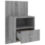 Mesita de noche de pared gris Sonoma de vidaXL, Mesitas de noche - Ref: Foro24-816966, Precio: 38,70 €, Descuento: %