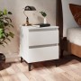 Mesitas de noche 2 uds madera contrachapada blanco 40x35x50 cm de vidaXL, Mesitas de noche - Ref: Foro24-805870, Precio: 106,...