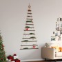 Árbol de Navidad colgante con estrella en la punta, 86 x 180 cm, rama natural en Decoración Festiva y Estacional | Comprar onlin
