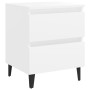 Mesitas de noche 2 uds madera contrachapada blanco 40x35x50 cm de vidaXL, Mesitas de noche - Ref: Foro24-805870, Precio: 106,...