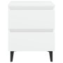 Mesitas de noche 2 uds madera contrachapada blanco 40x35x50 cm de vidaXL, Mesitas de noche - Ref: Foro24-805870, Precio: 106,...