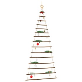 Árbol de Navidad colgante con estrella en la punta, 100 x 210 cm, rama natural en Decoración Festiva y Estacional | Comprar onli