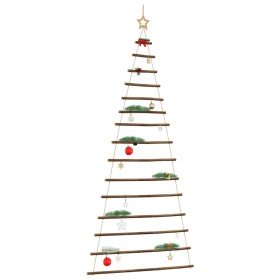 Árbol de Navidad colgante con estrella en la punta, 100 x 210 cm, rama natural en Decoración Festiva y Estacional | Comprar onli