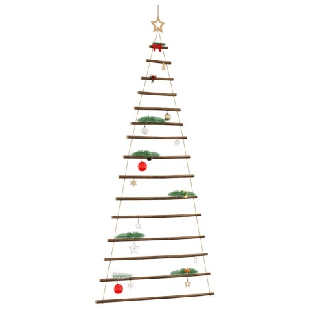 Árbol de Navidad colgante con estrella en la punta, 100 x 210 cm, rama natural en Decoración Festiva y Estacional | Comprar onli
