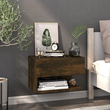 Nachttisch aus geräucherter Eiche von vidaXL, Nachttische - Ref: Foro24-816946, Preis: 37,05 €, Rabatt: %