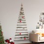 Árbol de Navidad colgante con estrella en la punta, 100 x 210 cm, rama natural en Decoración Festiva y Estacional | Comprar onli