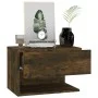 Mesita de noche de pared roble ahumado de vidaXL, Mesitas de noche - Ref: Foro24-816946, Precio: 37,05 €, Descuento: %