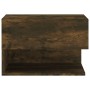 Mesita de noche de pared roble ahumado de vidaXL, Mesitas de noche - Ref: Foro24-816946, Precio: 38,37 €, Descuento: %