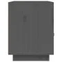 Mesita de noche madera maciza de pino gris 40x34x45 cm de vidaXL, Mesitas de noche - Ref: Foro24-818299, Precio: 46,36 €, Des...
