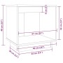 Mesitas de noche 2 uds madera de pino marrón miel 40x30x40 cm de vidaXL, Mesitas de noche - Ref: Foro24-813342, Precio: 36,91...