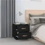 Mesita de noche madera maciza de pino negro 40x34x45 cm de vidaXL, Mesitas de noche - Ref: Foro24-818333, Precio: 46,48 €, De...