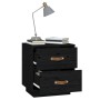 Mesita de noche madera maciza de pino negro 40x34x45 cm de vidaXL, Mesitas de noche - Ref: Foro24-818333, Precio: 46,48 €, De...
