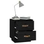 Mesita de noche madera maciza de pino negro 40x34x45 cm de vidaXL, Mesitas de noche - Ref: Foro24-818333, Precio: 46,48 €, De...