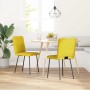 Sillas de comedor 2 unidades terciopelo amarillo en Sillas de comedor | Comprar online en Foru.es