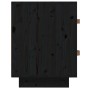 Mesita de noche madera maciza de pino negro 40x34x45 cm de vidaXL, Mesitas de noche - Ref: Foro24-818333, Precio: 46,48 €, De...