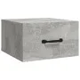 Mesita de noche de pared color gris hormigón 35x35x20 cm de vidaXL, Mesitas de noche - Ref: Foro24-812860, Precio: 27,43 €, D...