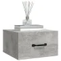 Mesita de noche de pared color gris hormigón 35x35x20 cm de vidaXL, Mesitas de noche - Ref: Foro24-812860, Precio: 27,43 €, D...