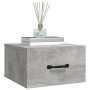 Mesita de noche de pared color gris hormigón 35x35x20 cm de vidaXL, Mesitas de noche - Ref: Foro24-812860, Precio: 27,77 €, D...