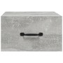 Mesita de noche de pared color gris hormigón 35x35x20 cm de vidaXL, Mesitas de noche - Ref: Foro24-812860, Precio: 27,77 €, D...