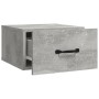 Mesita de noche de pared color gris hormigón 35x35x20 cm de vidaXL, Mesitas de noche - Ref: Foro24-812860, Precio: 27,77 €, D...