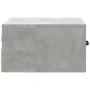 Mesita de noche de pared color gris hormigón 35x35x20 cm de vidaXL, Mesitas de noche - Ref: Foro24-812860, Precio: 27,43 €, D...