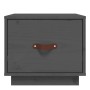 Mesita de noche madera maciza de pino gris 40x34x35 cm de vidaXL, Mesitas de noche - Ref: Foro24-818289, Precio: 36,91 €, Des...