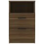 Nachttisch aus braunem Eichensperrholz von vidaXL, Nachttische - Ref: Foro24-817043, Preis: 57,83 €, Rabatt: %