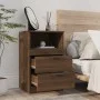 Nachttisch aus braunem Eichensperrholz von vidaXL, Nachttische - Ref: Foro24-817043, Preis: 57,83 €, Rabatt: %