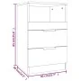 Nachttisch aus braunem Eichensperrholz von vidaXL, Nachttische - Ref: Foro24-817043, Preis: 57,83 €, Rabatt: %
