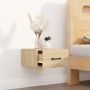 Mesita de noche de pared color roble Sonoma 35x35x20 cm de vidaXL, Mesitas de noche - Ref: Foro24-812858, Precio: 31,87 €, De...
