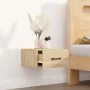 Mesita de noche de pared color roble Sonoma 35x35x20 cm de vidaXL, Mesitas de noche - Ref: Foro24-812858, Precio: 31,25 €, De...