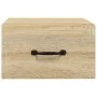 Mesita de noche de pared color roble Sonoma 35x35x20 cm de vidaXL, Mesitas de noche - Ref: Foro24-812858, Precio: 31,25 €, De...