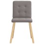 Sillas de comedor 2 unidades tela gris taupé en Sillas de comedor | Comprar online en Foru.es